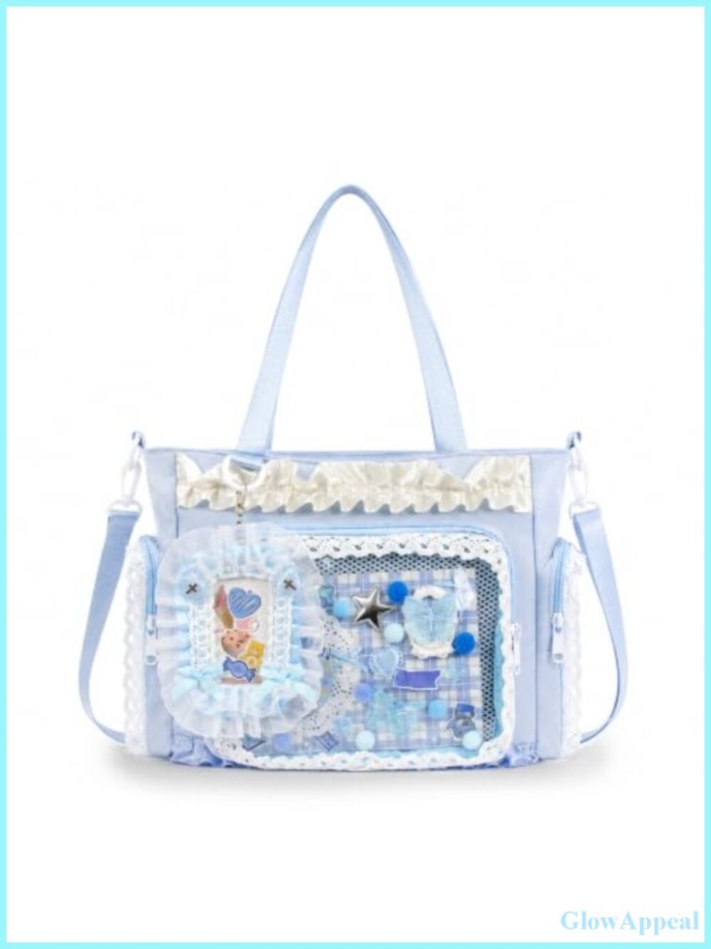 Kawaii Ita Crossbody Bag DIY Accessory Kit Lace Card Holder Detachable Strap